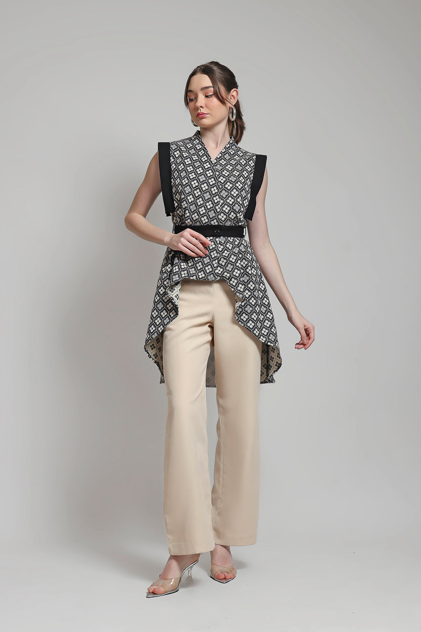 Bloom et Champs Top Buntut Bunga/ DT Pants Creme