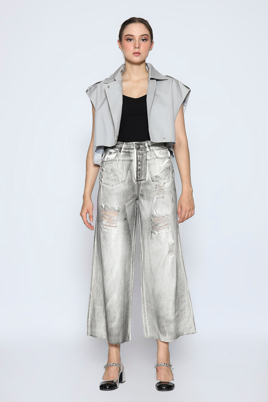 Bloom et Cotton Grey Vest/ Chemical Grey Denim