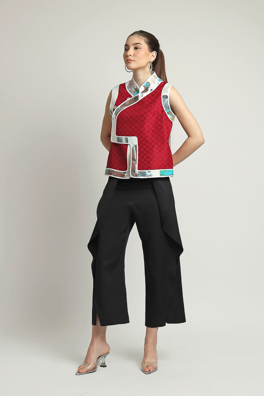 Bloom et Champs Sleeveless Shanghai Blouse