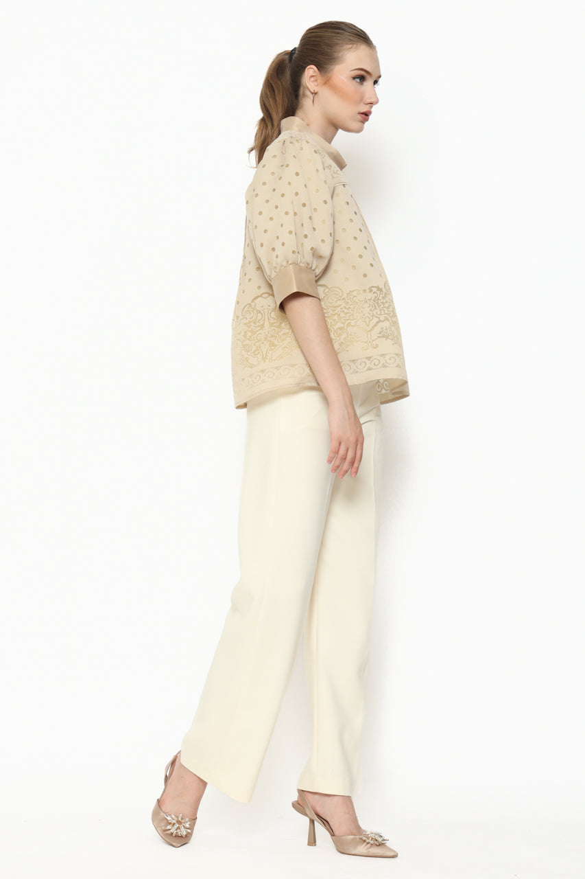 Bloom et Champs Kemeja Organza Krem