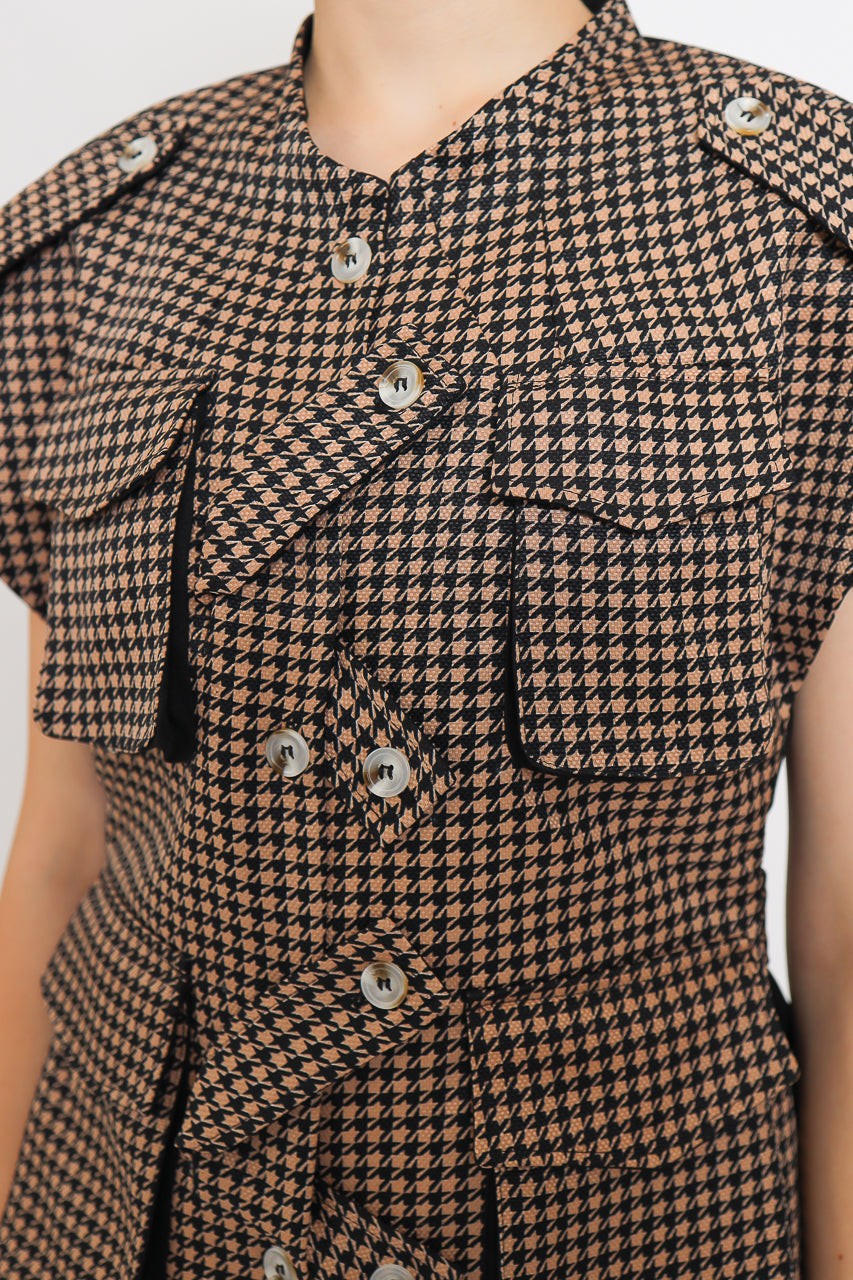 Bloom et Champs Safari Checkered Choco Blouse