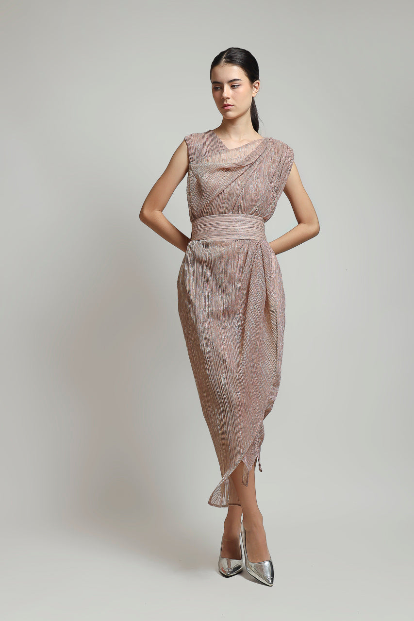 Bloom et Champs Silverish Dress Nude