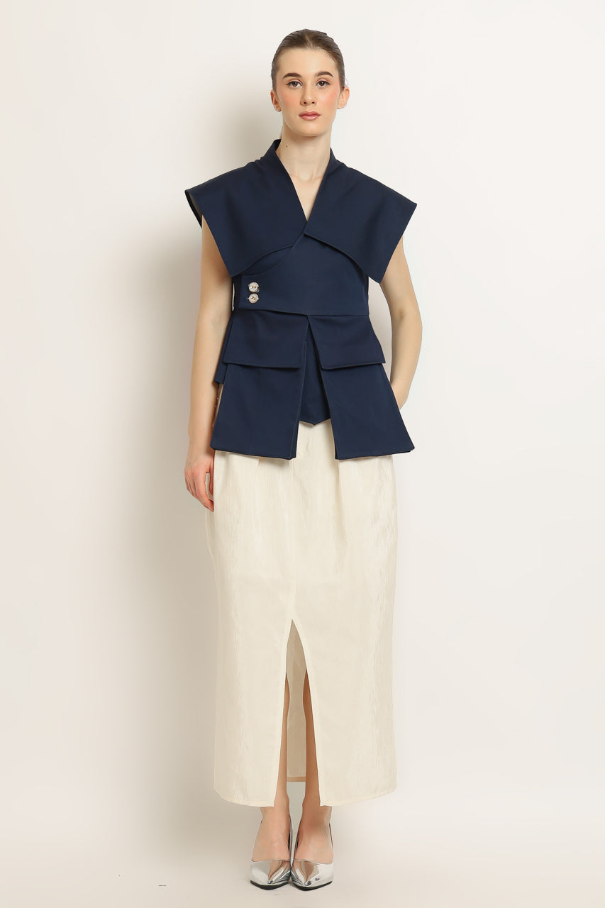 Bloom et Champs Selah Top in Denim