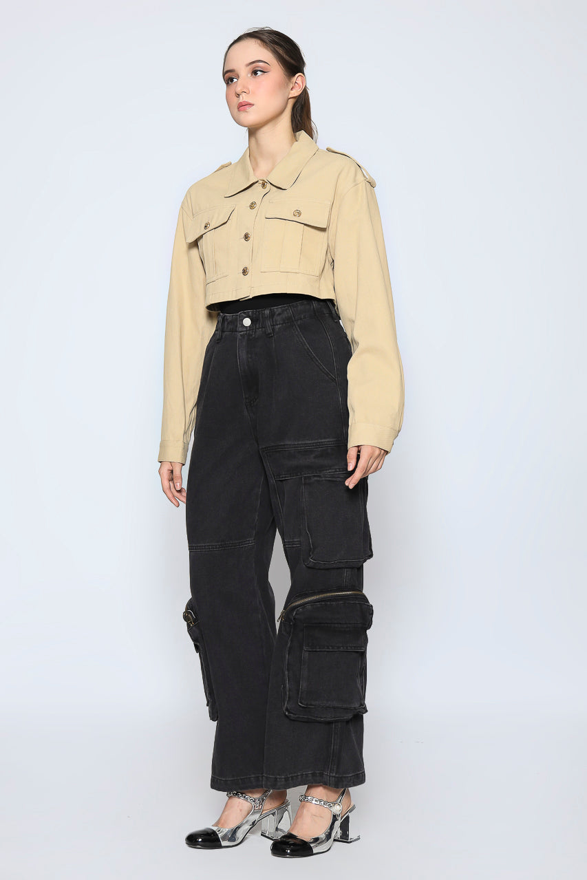 Bloom et Champs Beige Corduroy Jacket