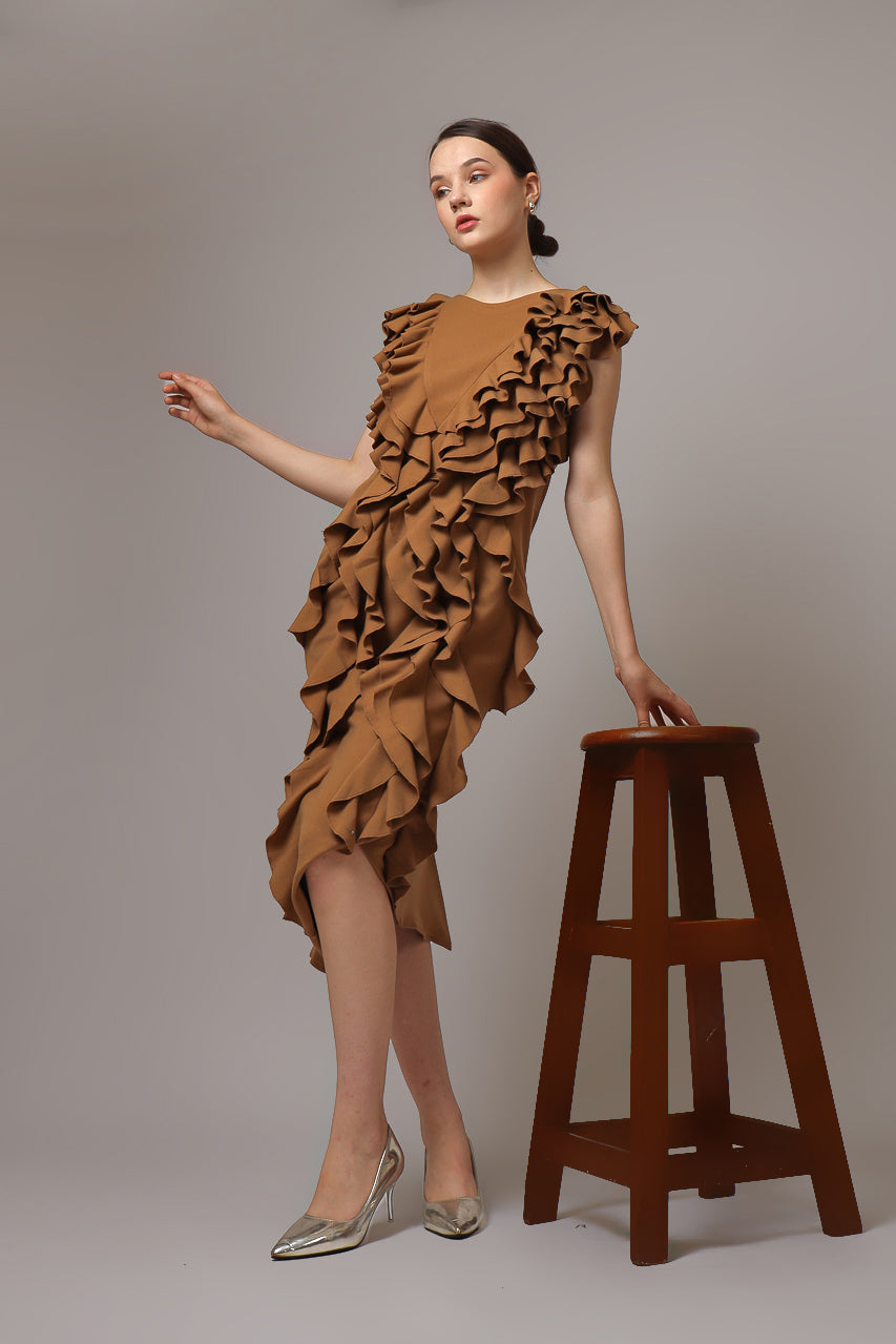 Bloom et Champs Dress Rumbai Caramel