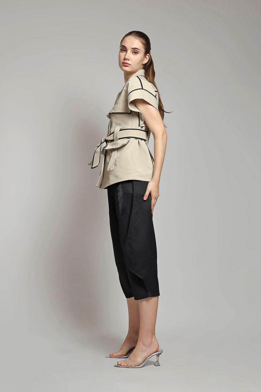 Bloom et Champs Safari Blouse in Creme