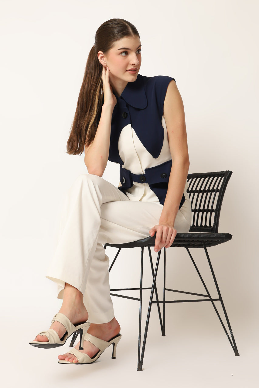 Bloom et Champs Top Segitiga Biru