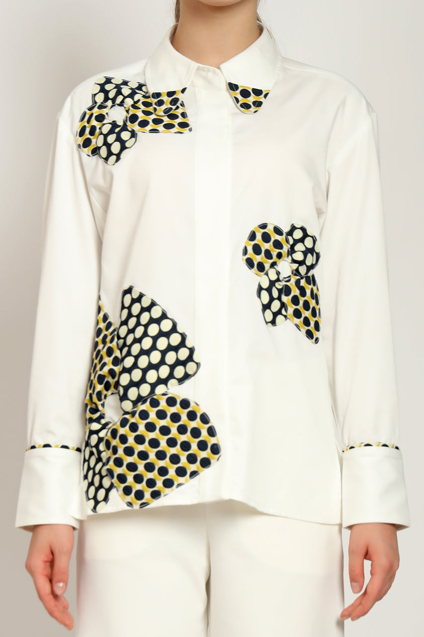 Bloom et Champs Kemeja Bunga Polka