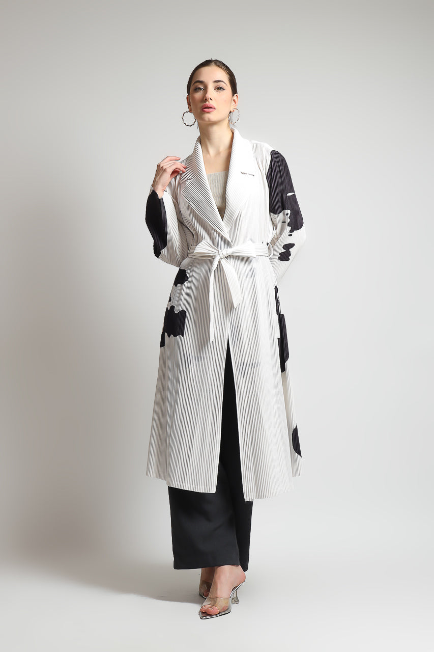 Bloom et Champs Long Panda Vest Pleats