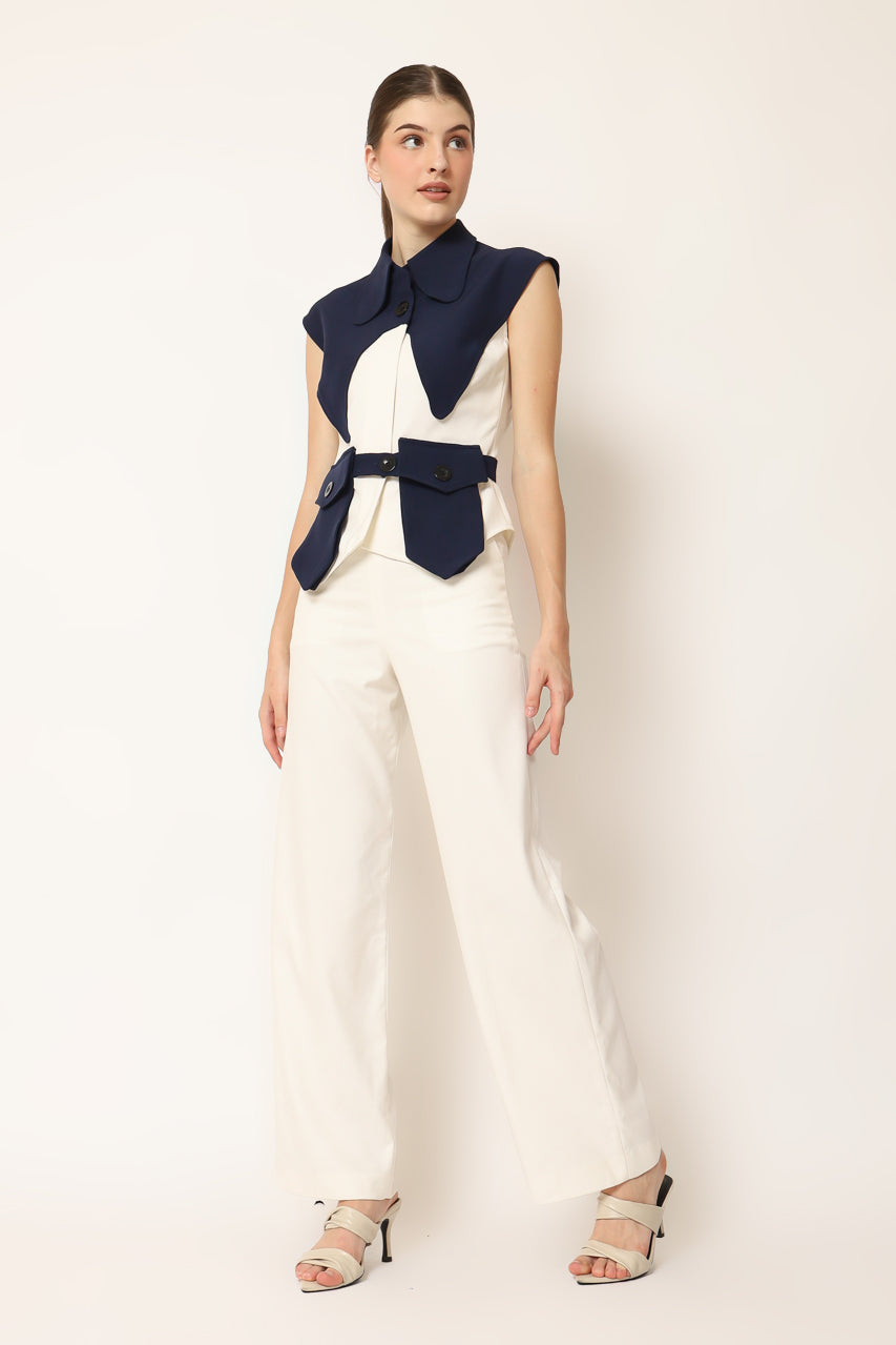 Bloom et Champs Top Segitiga Biru