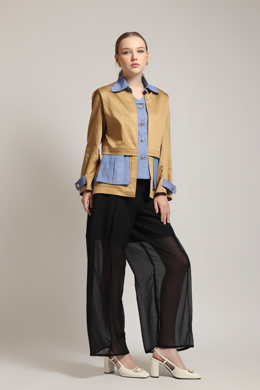 Bloom et Champs Kemeja Safari Denim