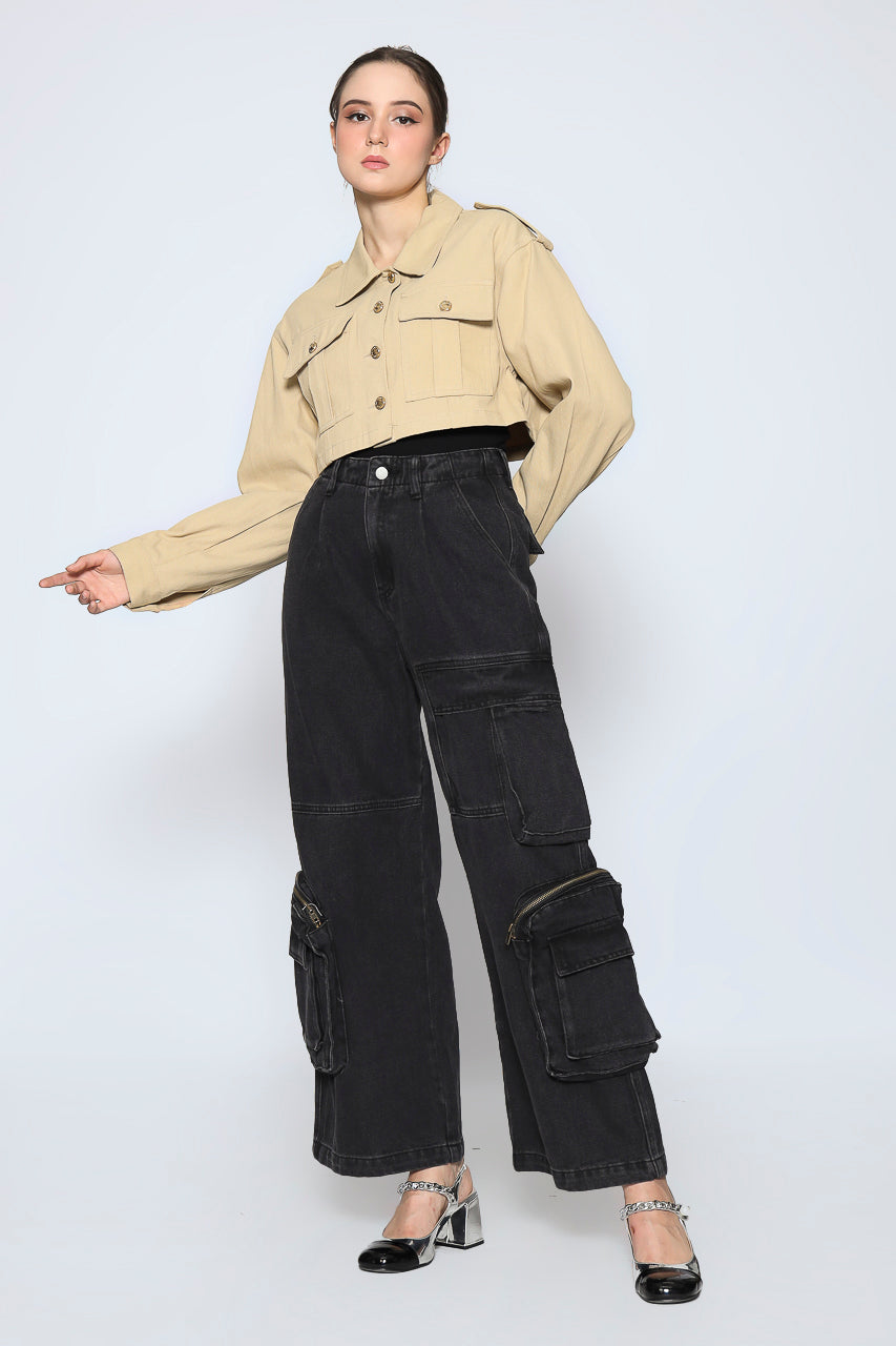 Bloom et Champs Beige Corduroy Jacket