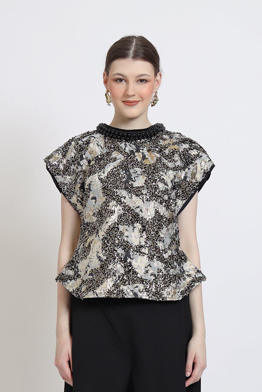 Bloom et Champs Vivienne Beaded Blouse