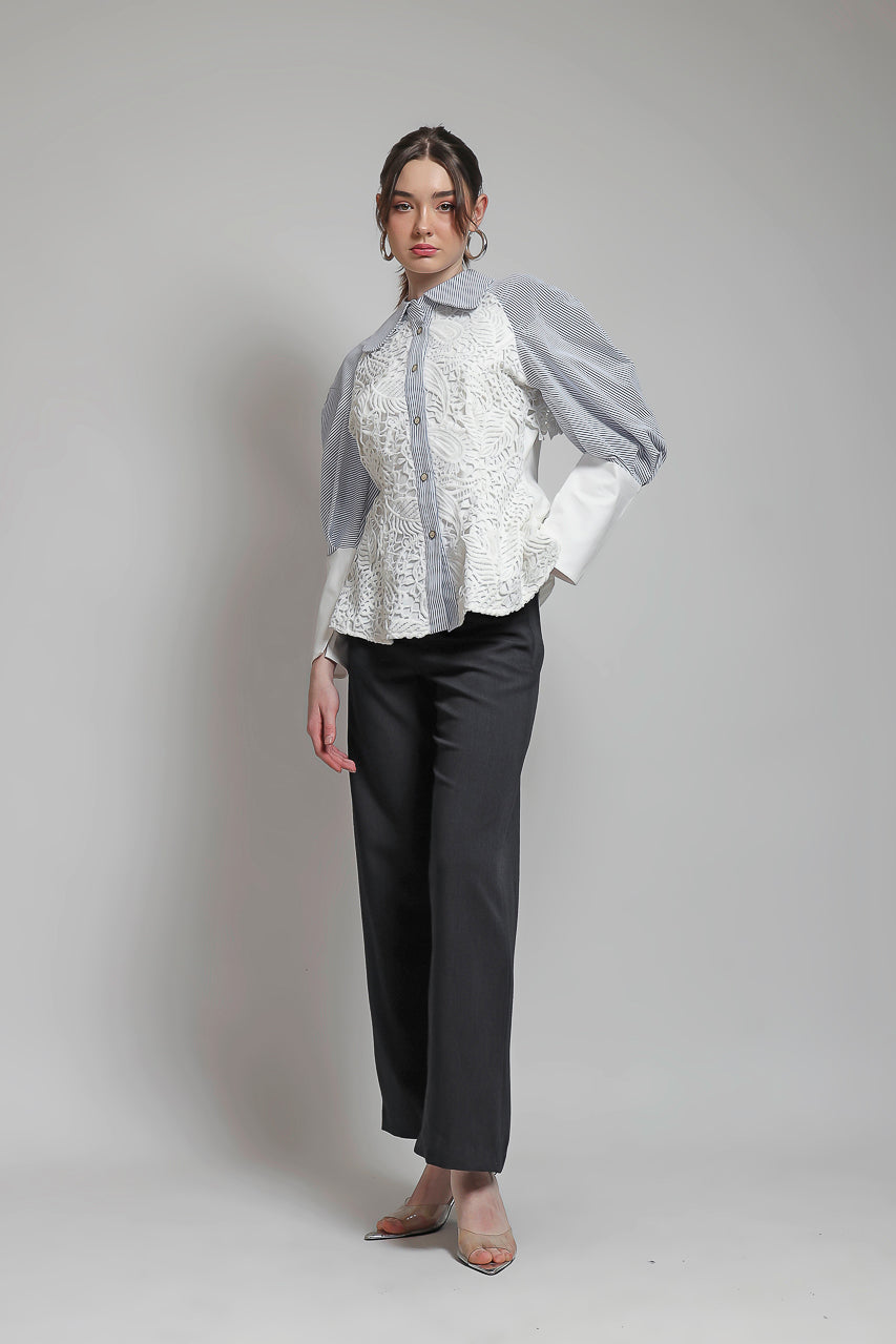 Bloom et Champs Kemeja Marcel Renda/ DT Pants Grey