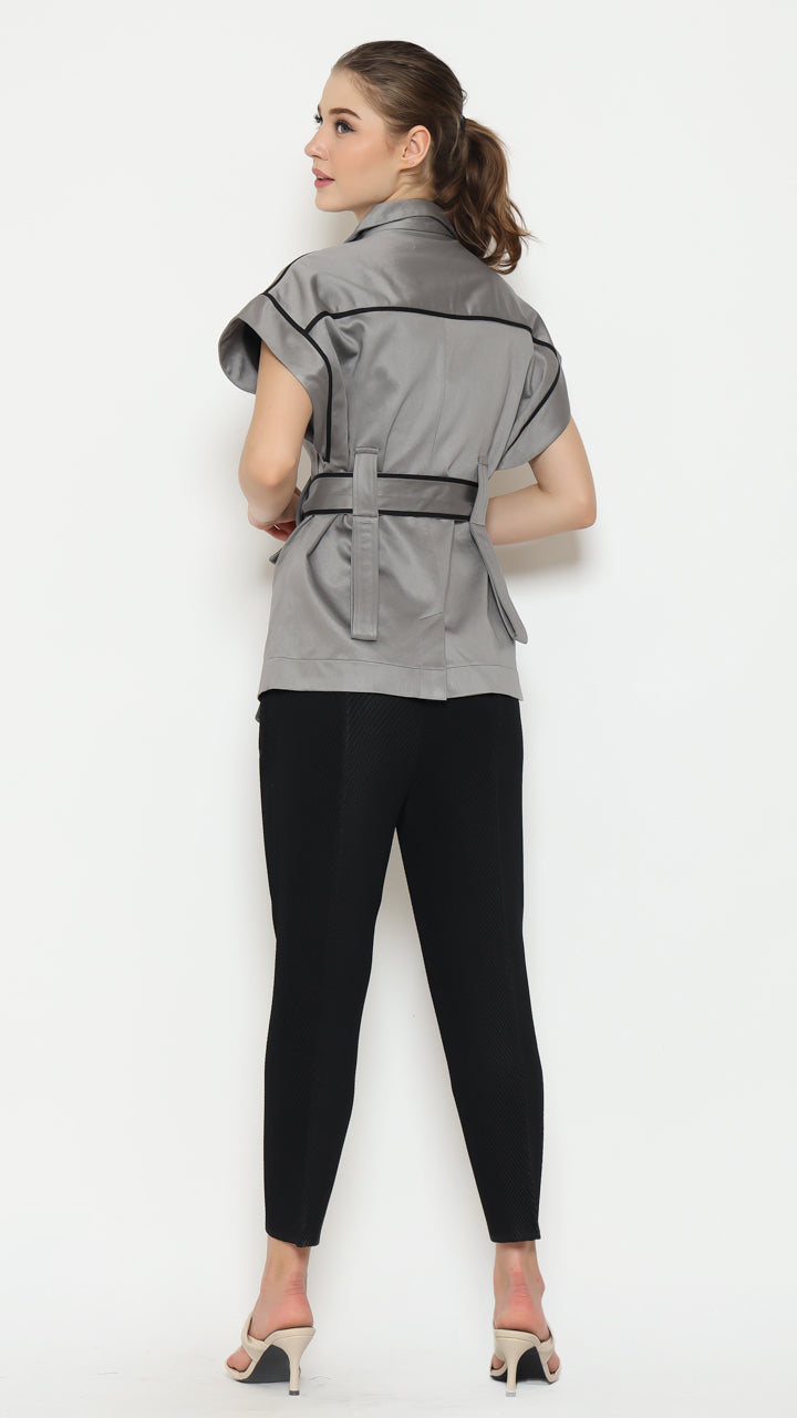 Bloom et Champs Safari Blouse Grey