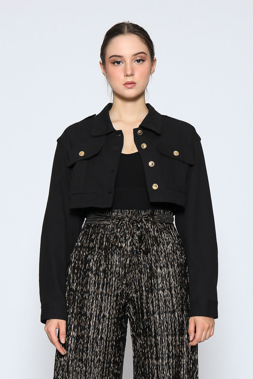Bloom et Cotton Corduroy Jacket in Black