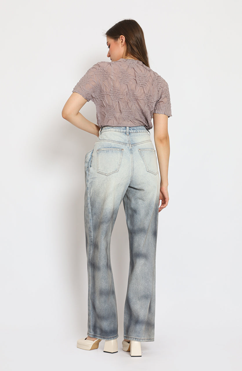 Bloom et Cotton Split Denim Pants