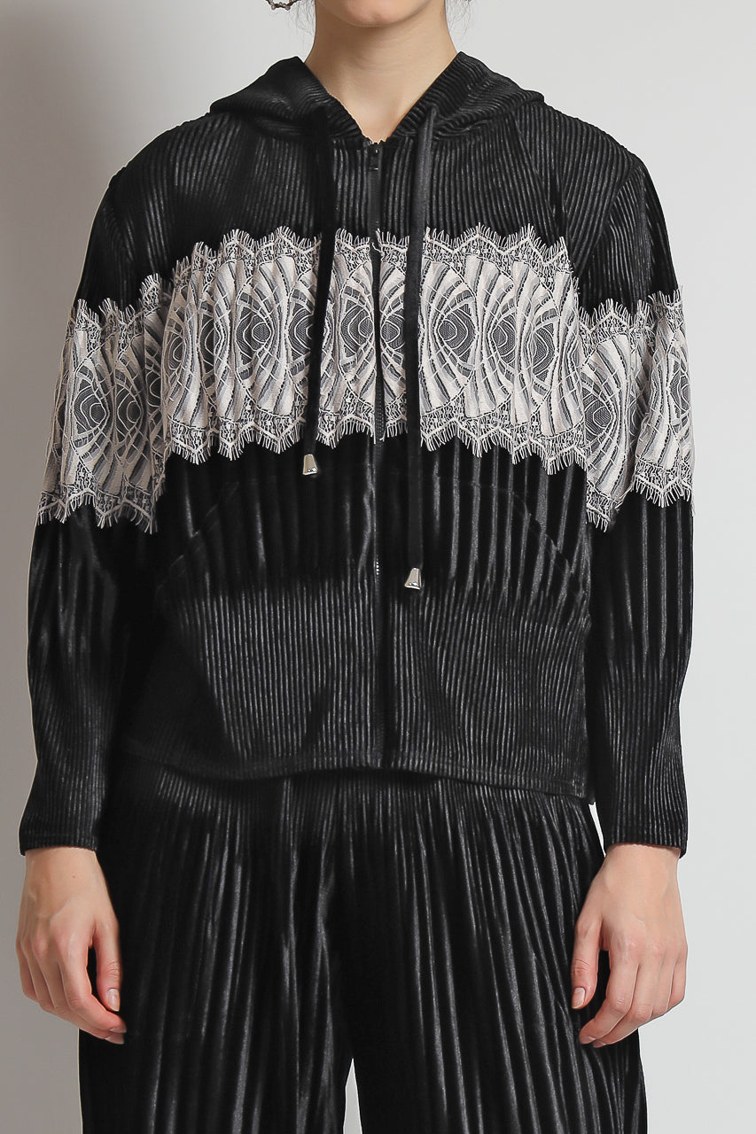 Bloom et Champs Casual Pleats Jacket and Velvet Pleats Pants