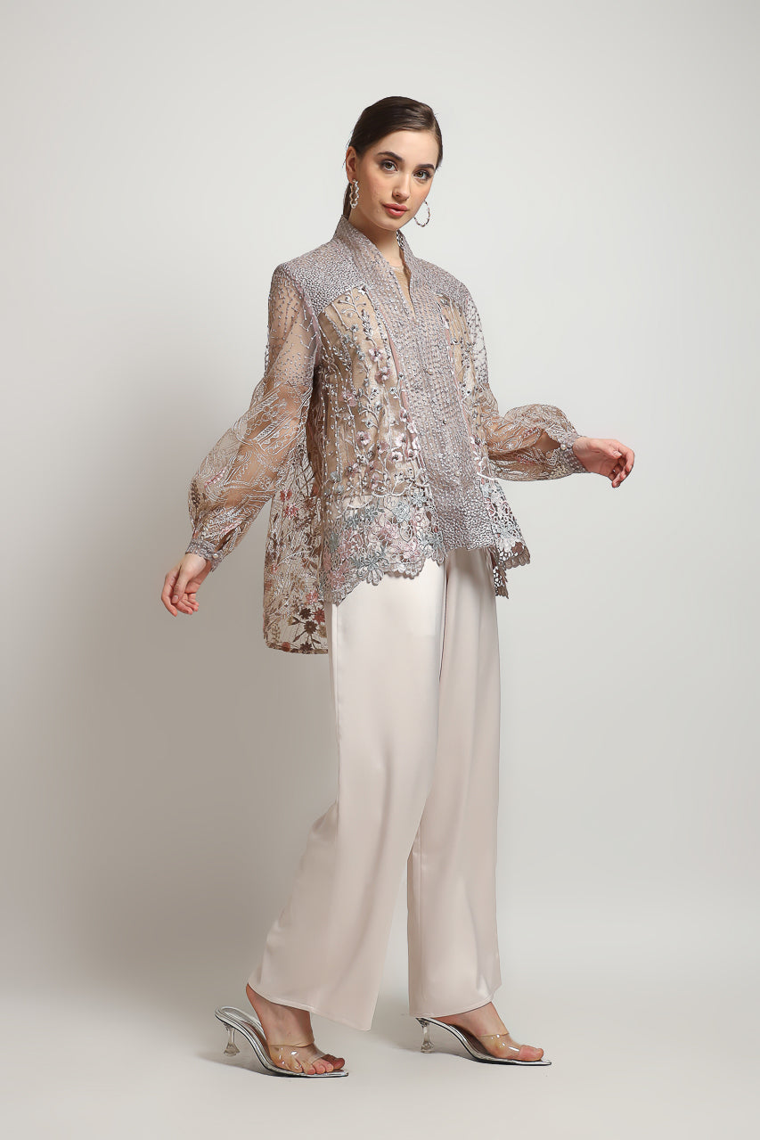 Bloom et Champs Kimono Kaftan KBY Pinkish with Elastic Saten Nude Pants