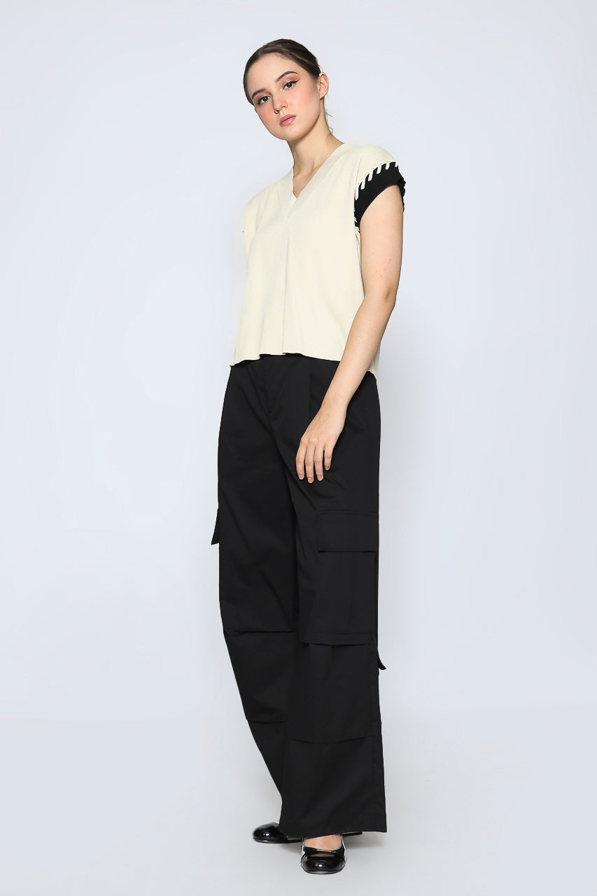 Bloom et Champs Cargo Pocket Wrinkle Pants
