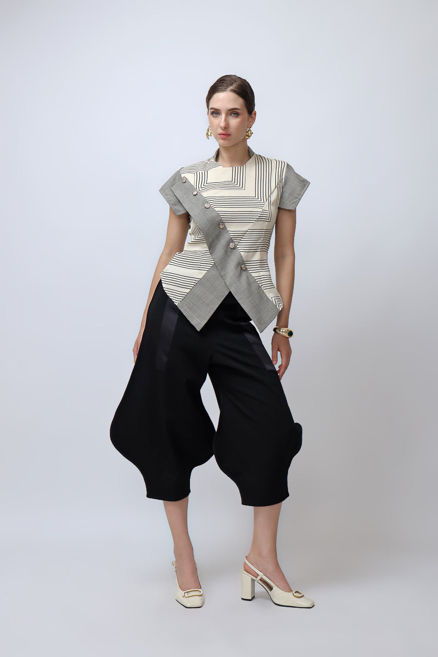 Bloom et Champs Linear Blouse