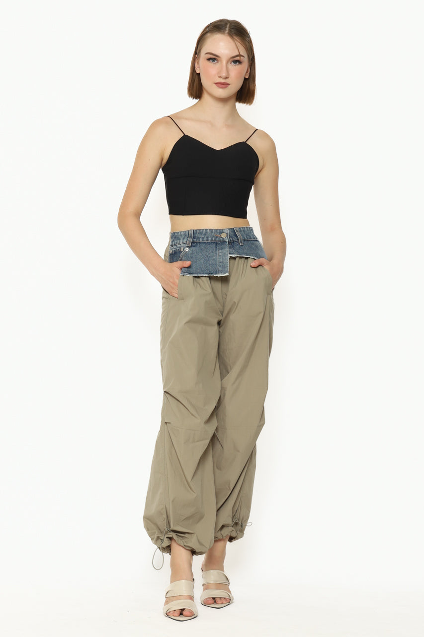 Bloom et Cotton Denim Jogger Pants