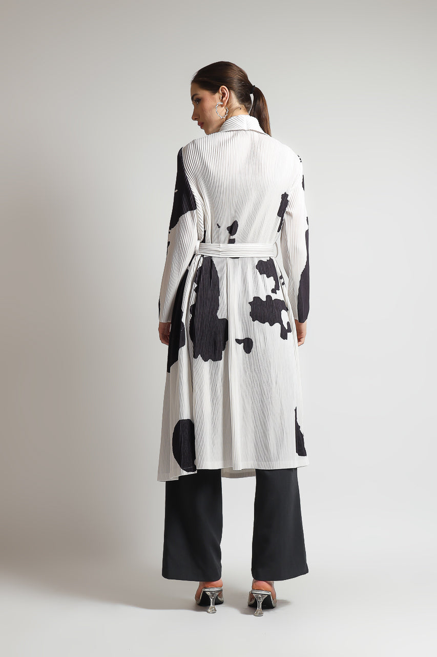 Bloom et Champs Long Panda Vest Pleats