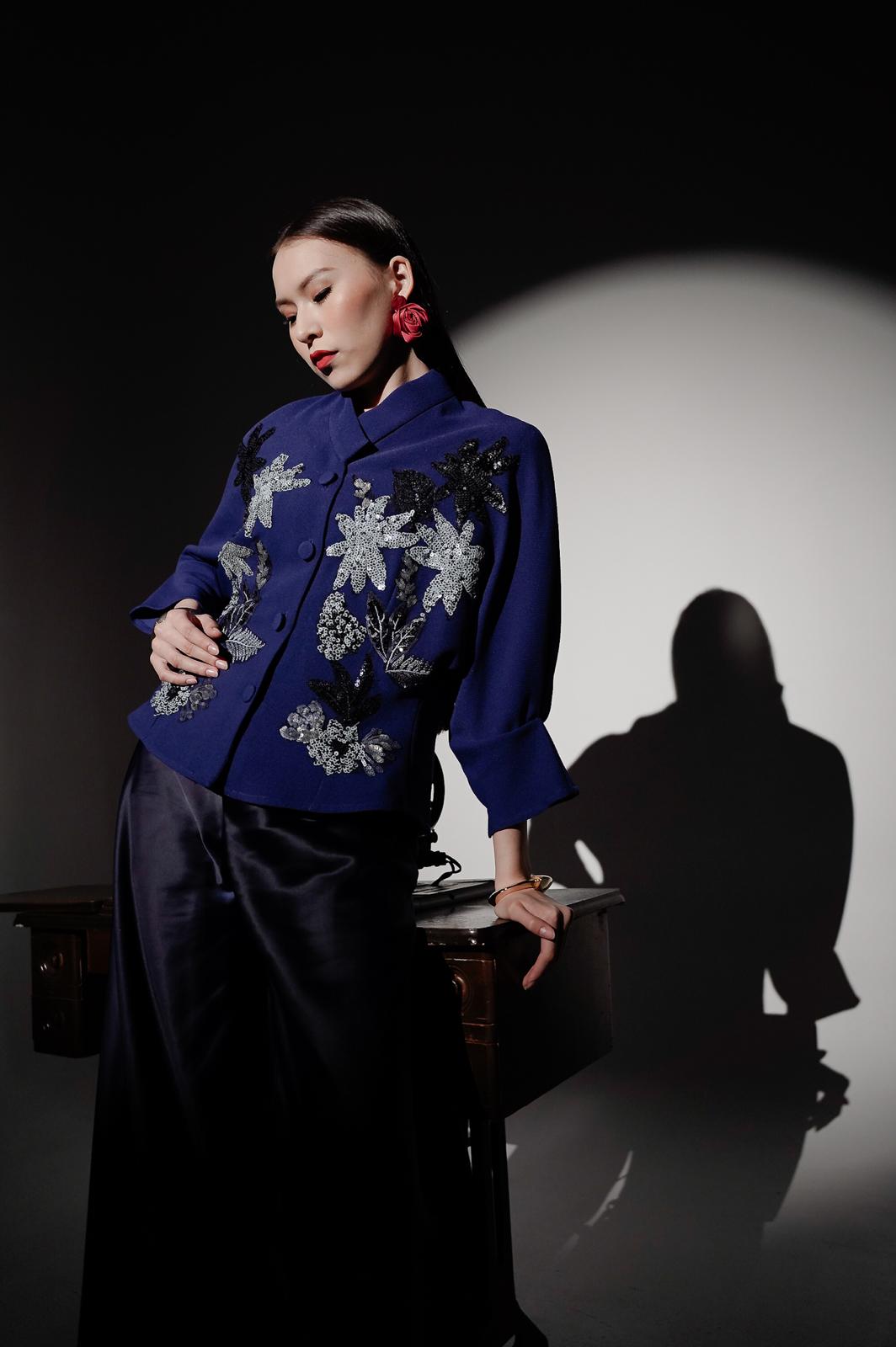 Bloom et Champs Blazer Payet Biru Elektrik