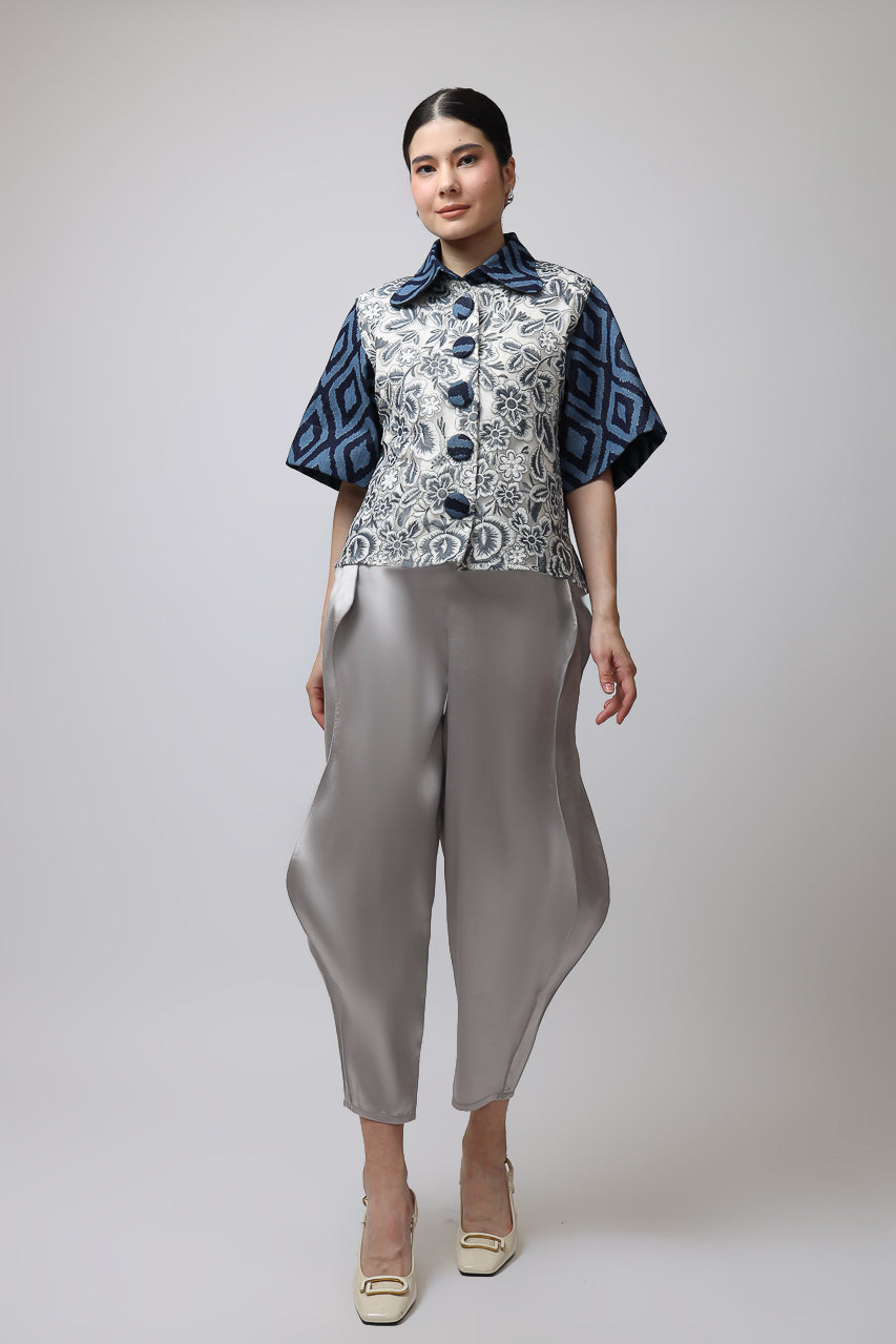 Bloom et Champs Denim Tribal Blouse/Doremi Silver Pants
