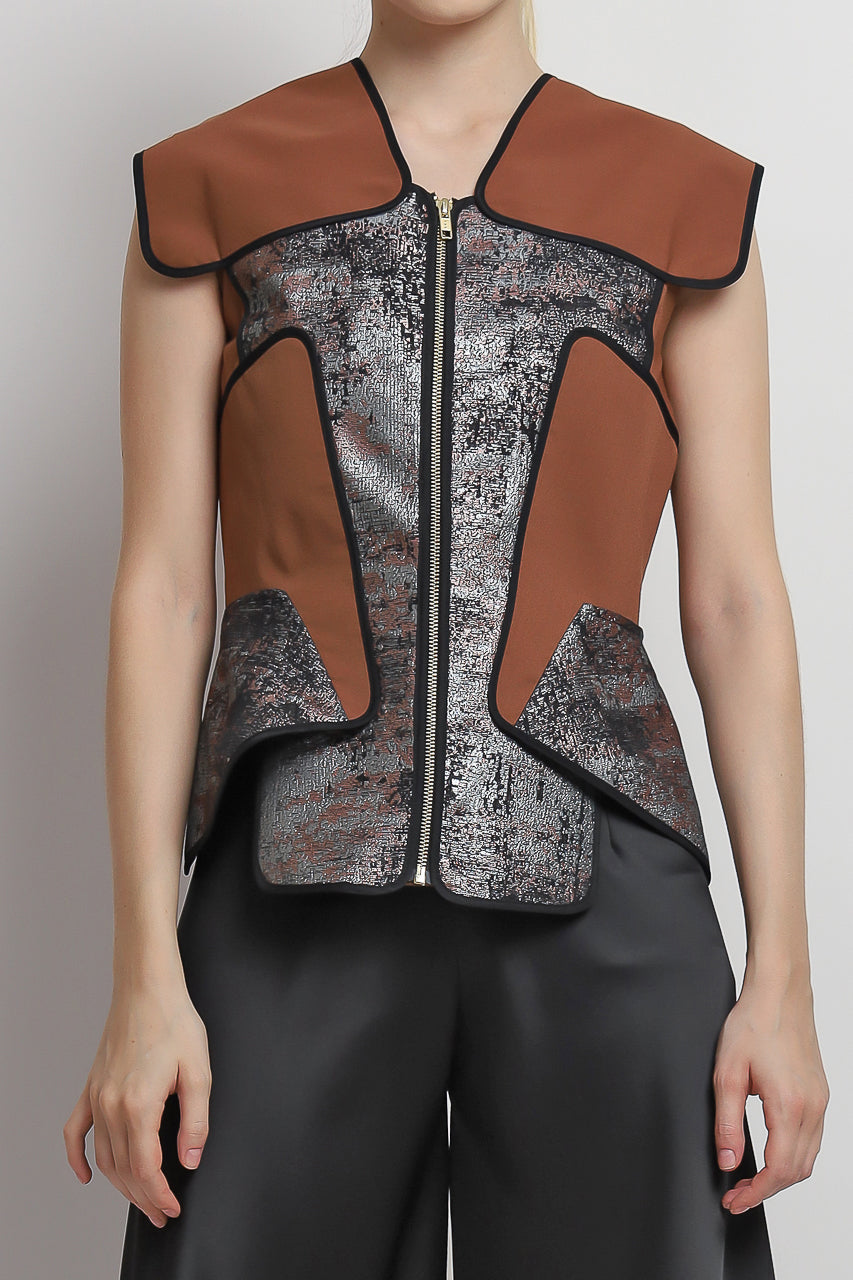 Bloom et Champs Top Jacket Caramel