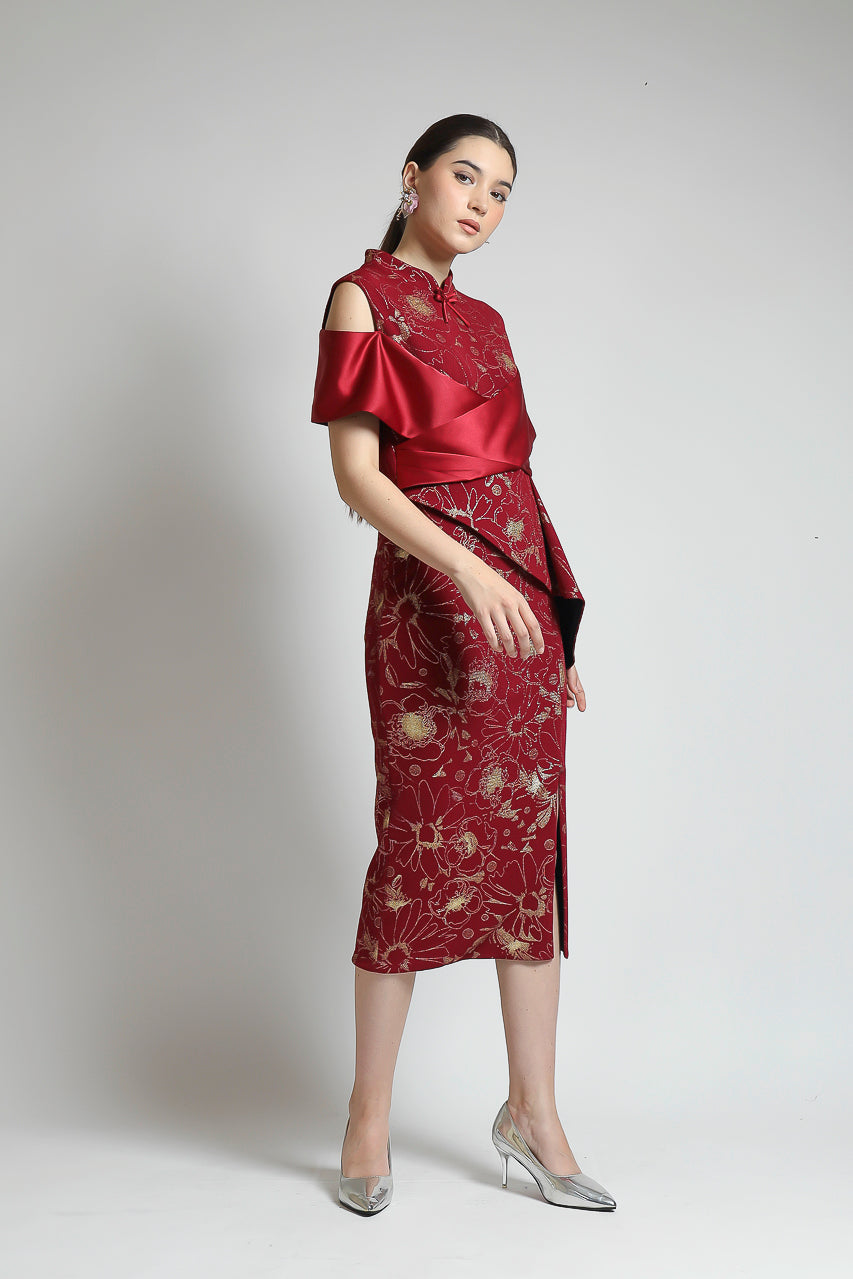 Bloom et Champs Meihua Red Dress