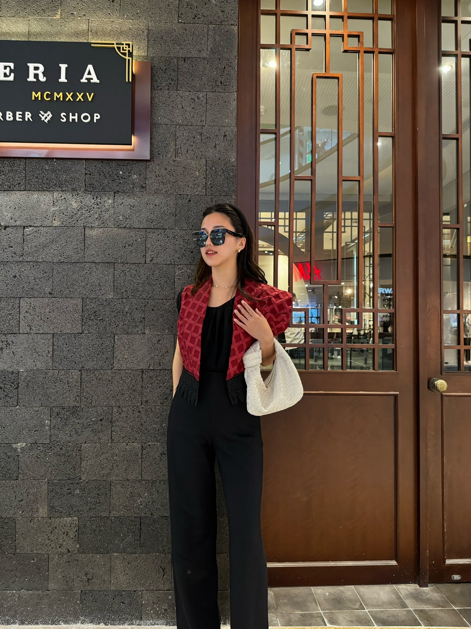 Bloom et Champs Vest Crop Merah