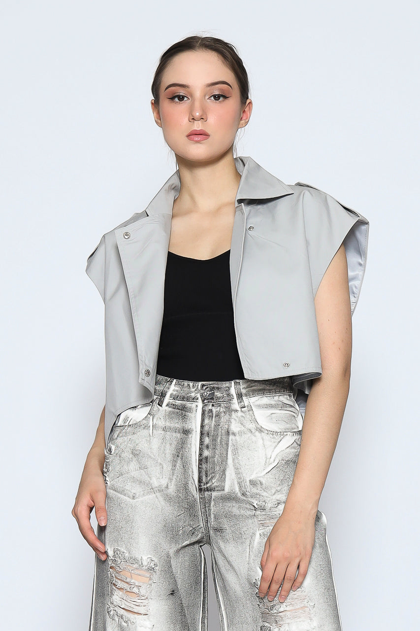 Bloom et Cotton Grey Vest/ Chemical Grey Denim