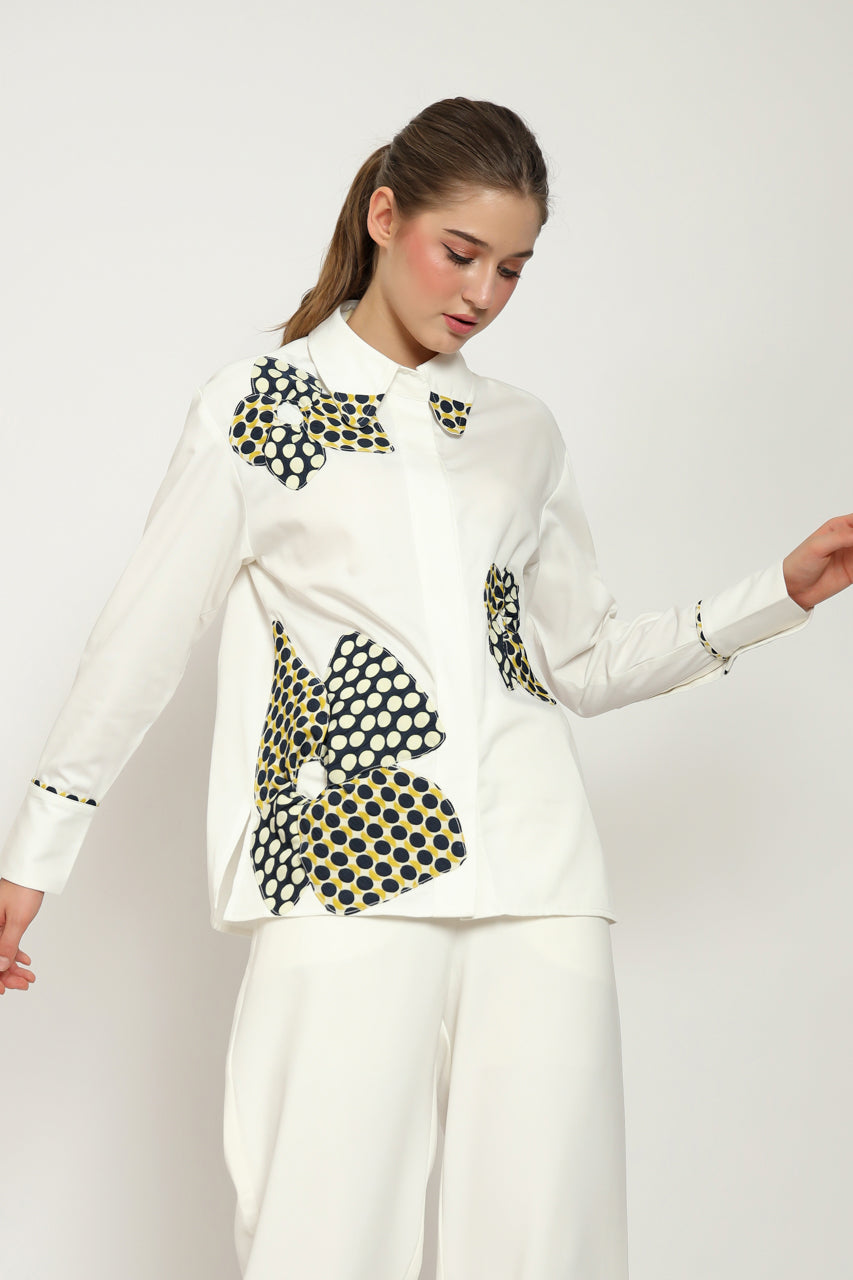 Bloom et Champs Kemeja Bunga Polka