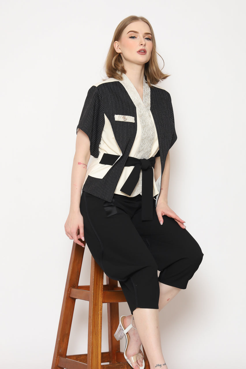 Bloom et Champs Kimono Monochrome