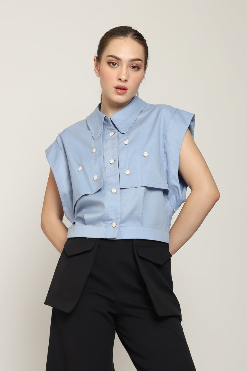 Bloom et Cotton Baby Blue Shirt