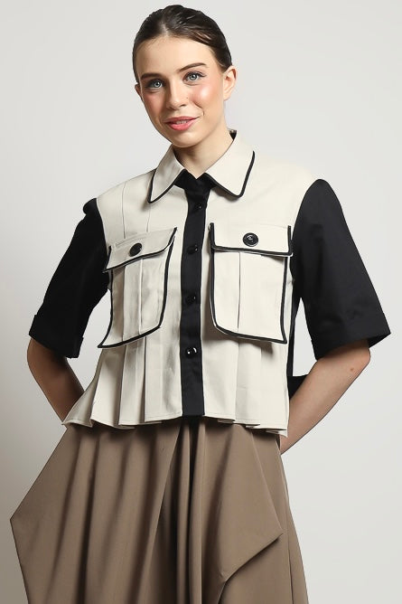 Bloom et Champs Kemeja Kantong Lipat