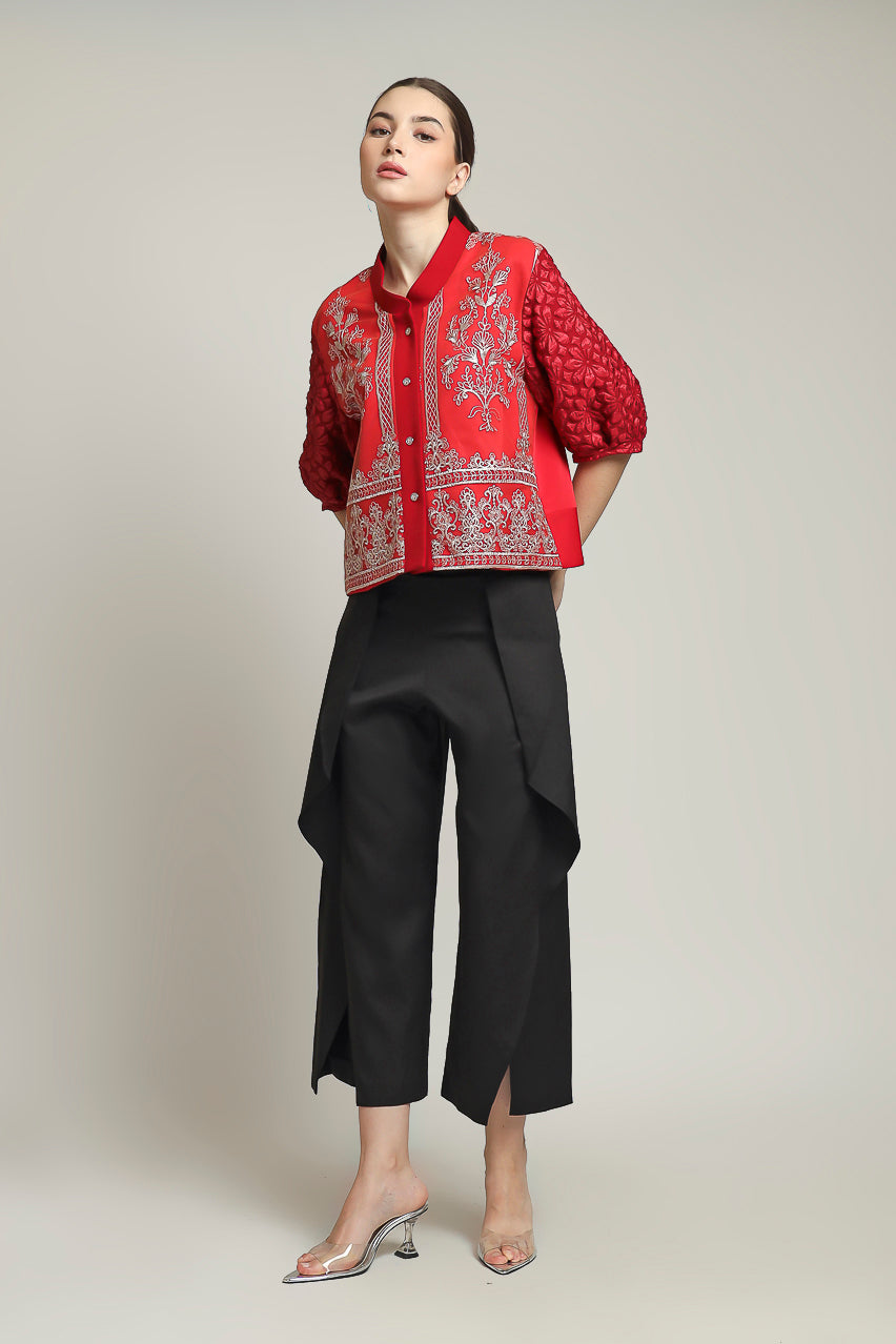 Bloom et Champs Bamboo Tulle in Red