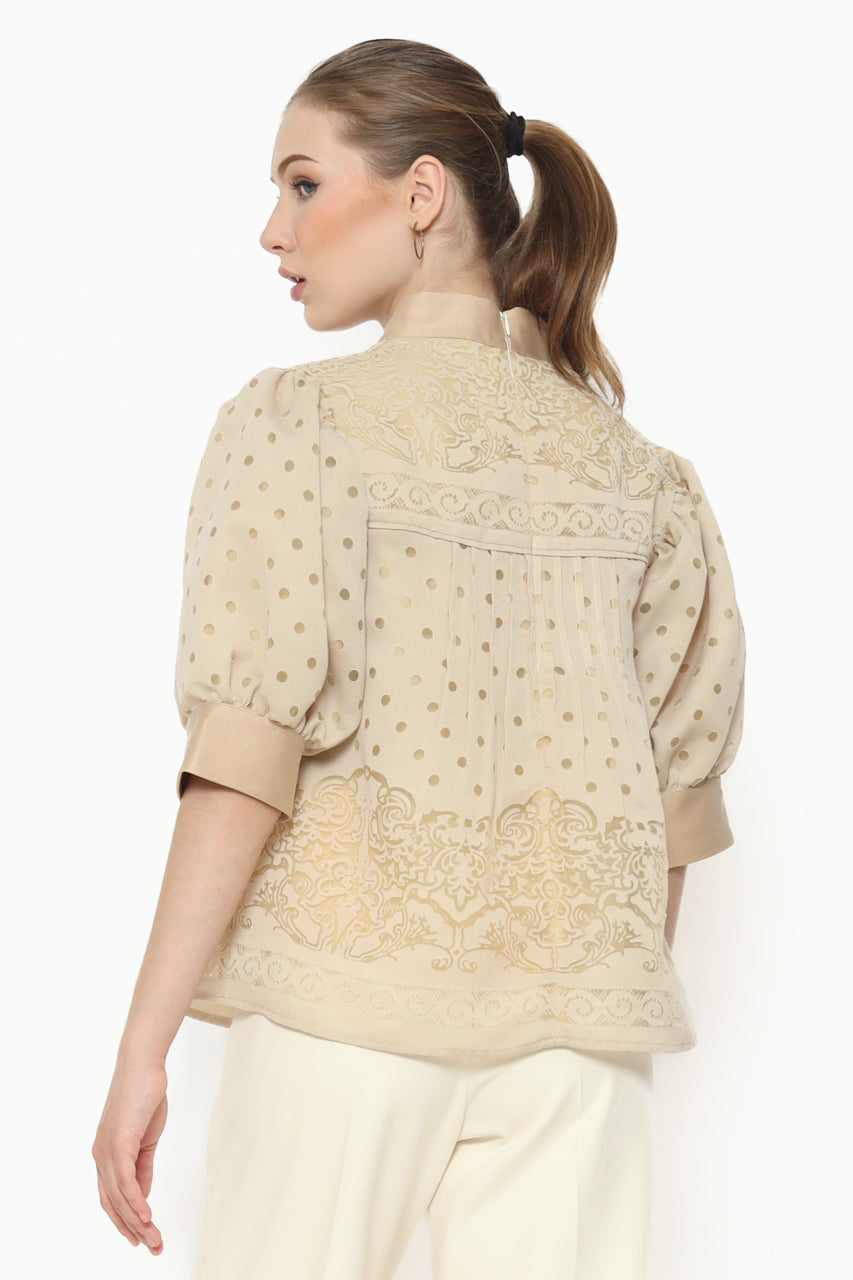 Bloom et Champs Kemeja Organza Krem