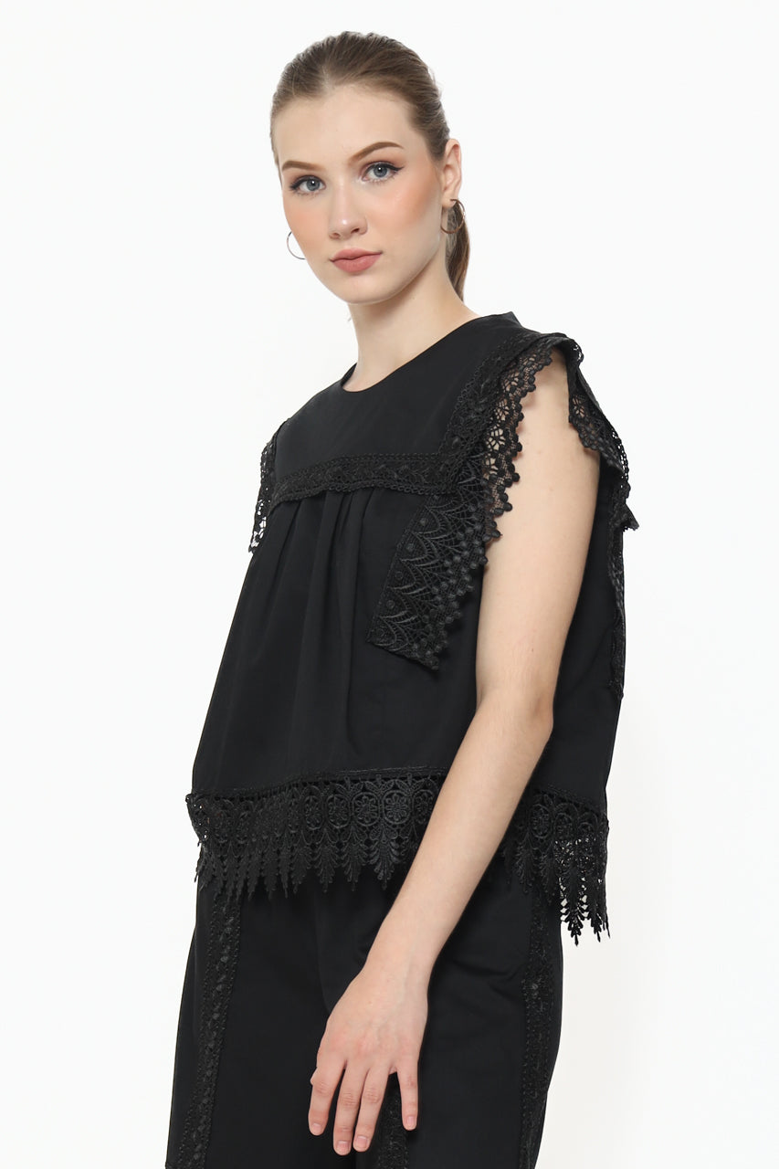 Bloom et Champs Kemeja Katun Renda