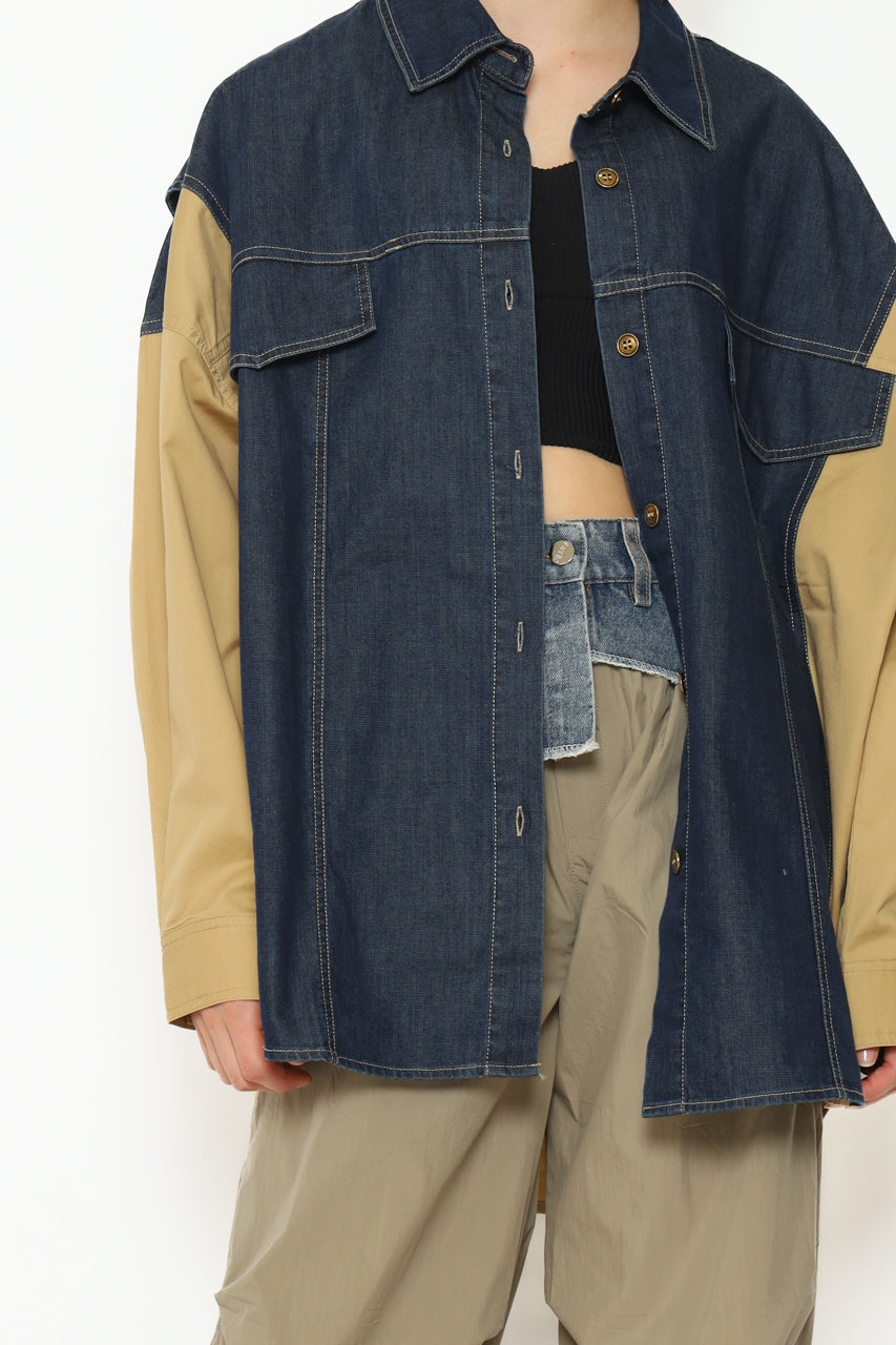 Bloom et Cotton Mocha Denim Shirt