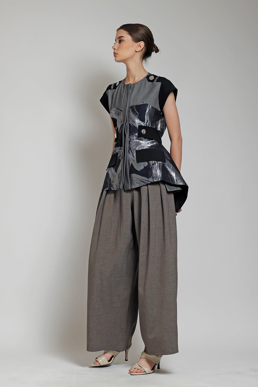 Bloom et Champs Top Jacquard Sayap / Zest Pants Mocha