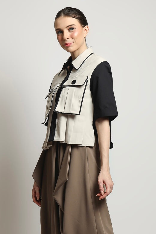 Bloom et Champs Kemeja Kantong Lipat