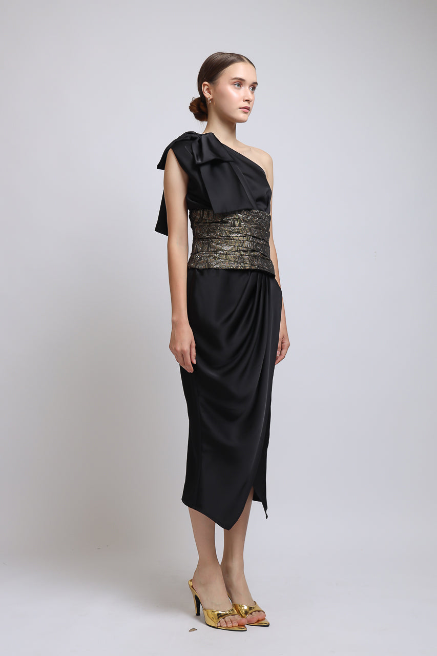 Bloom et Champs Dew Obi Dress Black