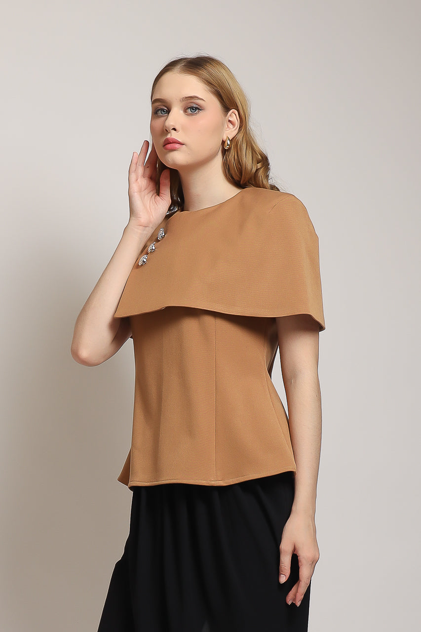 Bloom et Champs Rosie Cape in Mocha