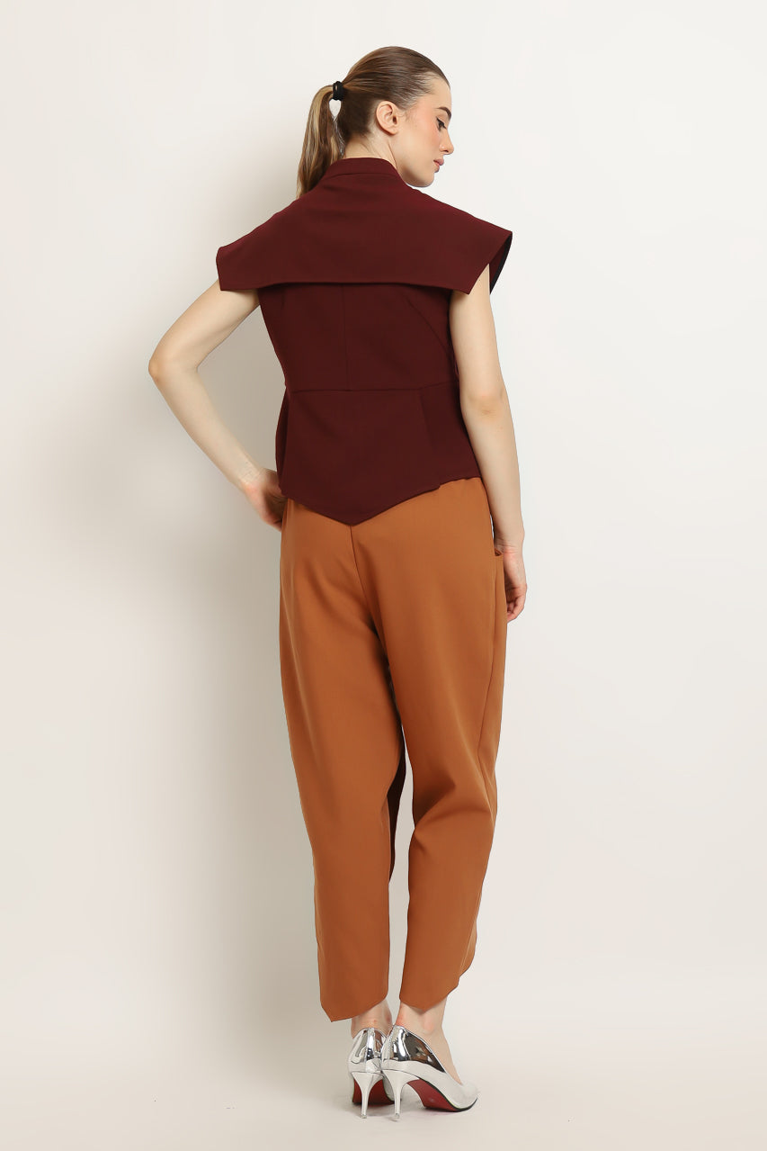 Bloom et Selah Top in Maroon