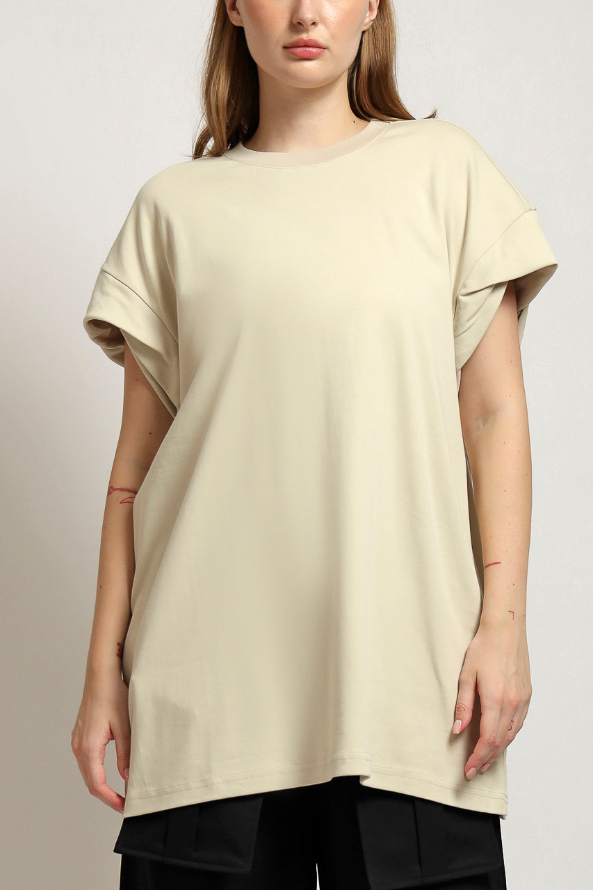 Bloom et Cotton Basic Tee in Creme and Black