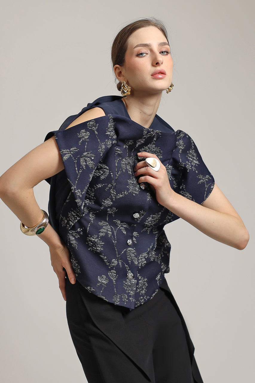 Bloom et Champs Ranting Blouse Navy