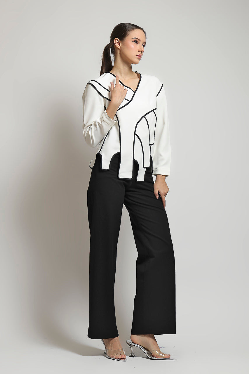 Bloom et Champs Top Assymetry Long Sleeved