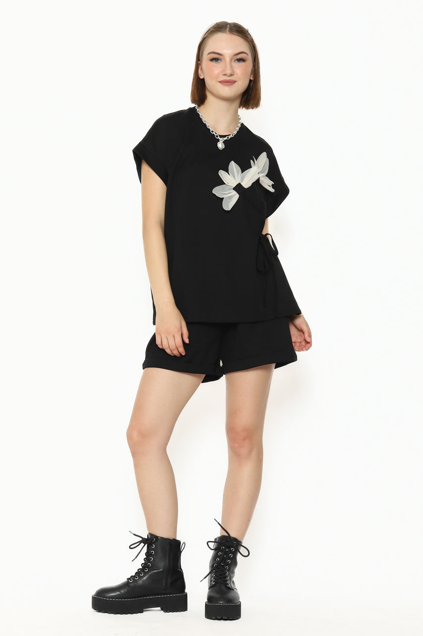 Bloom et Cotton Black Flower Set